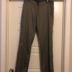 Grey slim chino pants